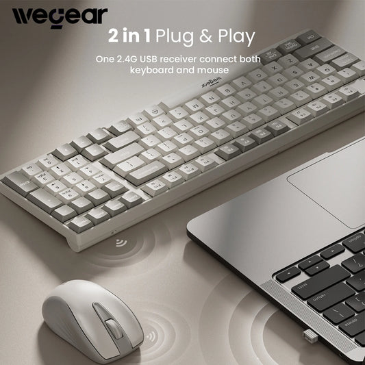 WEGEAR KM3 98 Keys Wireless Keyboard And Mouse Combo